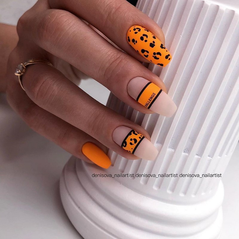 Леопардовые ногти 2024-2025: красивые идеи маникюра с животным принтом, фото